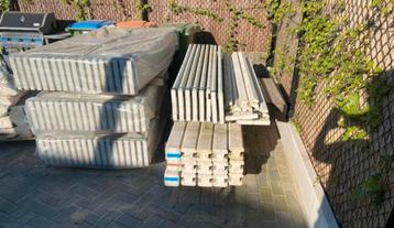 Nieuwe beton schutting beschikbaar voor biedingen
