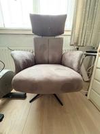 Verstelbare fauteuil - taupe - goede staat, Ophalen, Gebruikt, 75 tot 100 cm, Metaal