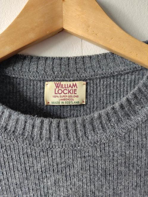 Wollen trui L/XL William Lockie Geelong wol, Kleding | Heren, Truien en Vesten, Gedragen, Maat 52/54 (L), Grijs, Ophalen of Verzenden