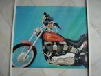 Poster Harley Davidson  - Afm: 56 x 70 cm, Gebruikt, Rechthoekig Liggend, Ophalen of Verzenden, Sport
