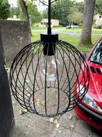 Ikea GRINDFALLET Hanglamp zwart draad compleet met LED lamp, Ophalen of Verzenden, Gebruikt, Metaal