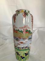 antieke porsleeinen vaas Victoria Satsuma decor, Ophalen of Verzenden