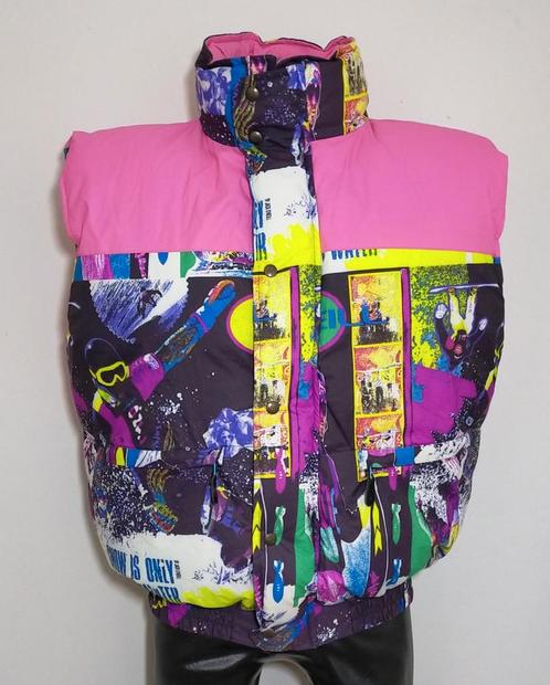 Mouwloze donzen ski-jack met dessin van Jack O'Neill, Kleding | Heren, Wintersportkleding, Zo goed als nieuw, Jack, Maat 52/54 (L)
