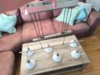 Moderne Hanglamp Eettafel - 6 Spots, Huis en Inrichting, Lampen | Hanglampen, Ophalen, Zo goed als nieuw, Glas, Modern