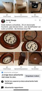 Klok , oude schoolklok, Ophalen of Verzenden