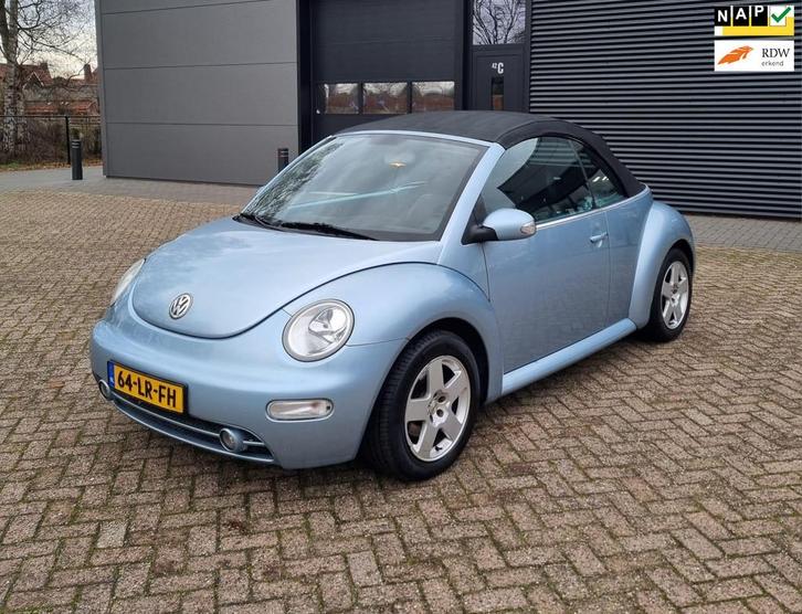 Volkswagen New Beetle Cabriolet 2.0, Airco, CruisC, 193 NAP!, Auto's, Volkswagen, Bedrijf, Te koop, Beetle (Kever), ABS, Airbags