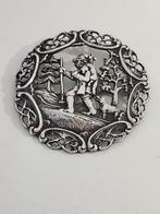 Antieke broche met zilver merk, Ophalen of Verzenden, Zilver