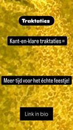 Snel een traktatie nodig? Trakteren kant en klaar!, Ophalen of Verzenden, Nieuw, Feestartikel, Verjaardag