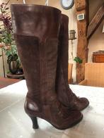 Laarzen, Bronx, bruin, leer en suède,maat 39, Ophalen of Verzenden, Zo goed als nieuw, Bruin, Hoge laarzen