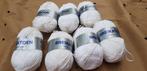 7 bollen witte wol, Breikatoen, Hobby en Vrije tijd, Breien en Haken, Ophalen of Verzenden, Nieuw, Breien of Haken, Wol of Garen