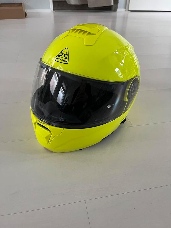 Bayard helm met helder vizier én ingebouwd zonnevizier, Motoren, Kleding | Motorhelmen, Systeemhelm, Overige merken, Tweedehands