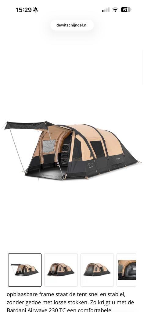 Mooie 4-persoons tent - 2 jaar oud, Caravans en Kamperen, Tenten, tot en met 3, Gebruikt, Ophalen