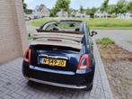 Fiat 500C 1.2 69pk 2015 Blauw, Auto's, Voorwielaandrijving, Euro 5, 4 cilinders, Cabriolet