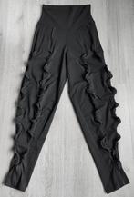 Boris Industrie zwarte broek met golvende rits maat 1=36/38, Zwart, Ophalen of Verzenden, Maat 36 (S), Lang