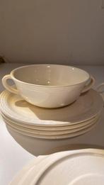 Oude soepkommen met schotels Villeroy & Boch, Ophalen of Verzenden