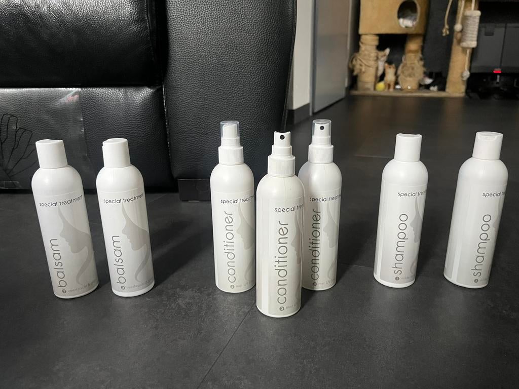 Special Treatment Shampoo Conditioner Balsem haarstuk pruik, Ophalen of Verzenden, Nieuw, Pruik of Haarverlenging