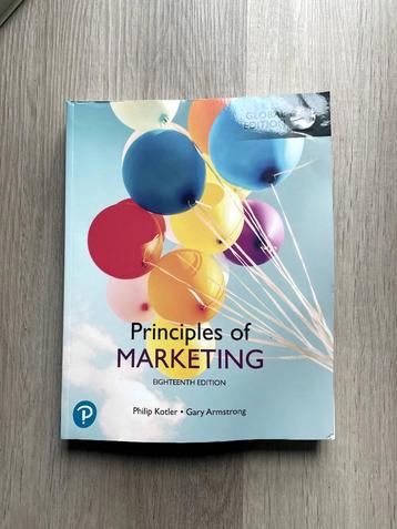 Principles of Marketing - 18th Global Edition beschikbaar voor biedingen