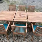 Tuinset, Ophalen, 6 zitplaatsen, Teakhout, Nieuw