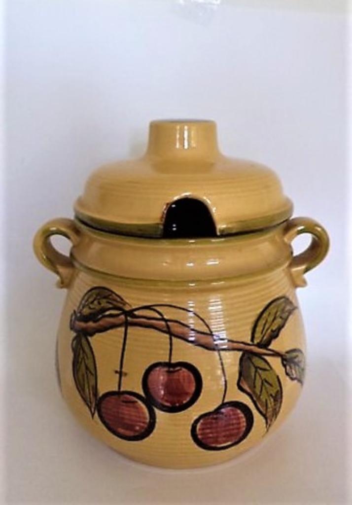 Grote Scheurich Rümtopf fruitdecoratie 822-30 (7778), Antiek en Kunst, Curiosa en Brocante, Ophalen