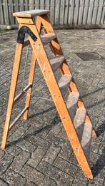 Vintage houten trap “Timve Houtwaren”, Antiek en Kunst, Ophalen of Verzenden