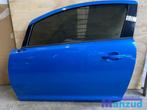 OPEL CORSA D BLAUW Z291 Linker links deur portier 2006-2015, Auto-onderdelen, Gebruikt, -, Deur, -