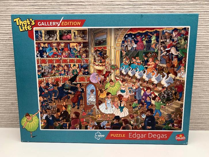 That's life puzzels Edgar Degas + That's life Amsterdam, Hobby en Vrije tijd, Denksport en Puzzels, Zo goed als nieuw, Legpuzzel