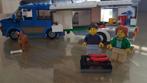 Te koop aangeboden: Lego City Blauw busje met caravan, Ophalen of Verzenden, Zo goed als nieuw, Complete set, Lego