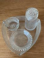 Ruit Wilhelmina kristal menageset 3 delig, Antiek en Kunst, Antiek | Glas en Kristal, Ophalen of Verzenden