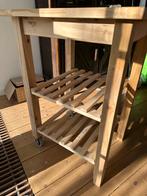 IKEA (Bekvam) Roltafel/Keukenblok - Handig en Mobiel!, Ophalen, Gebruikt, 50 tot 100 cm, Tafelblad