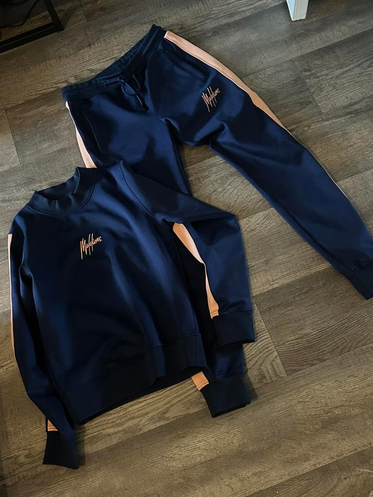 Malelions dames joggingpak blauw/roze, maat M, Ophalen of Verzenden, Nieuw, Maat 38/40 (M), Blauw