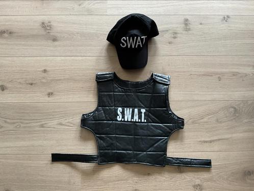 SWAT kinder hesje en cap, Kinderen en Baby's, Carnavalskleding en Verkleedspullen, Zo goed als nieuw, Jongen, Ophalen of Verzenden
