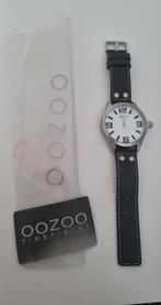 Oozoo horloge zwart, Sieraden, Tassen en Uiterlijk, Horloges | Antiek, Overige merken, Met bandje, Polshorloge, Zilver
