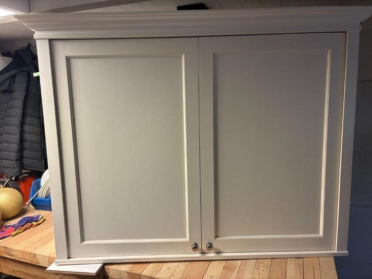 Keukenkast wit 9016., Huis en Inrichting, Keuken | Keukenelementen, Zo goed als nieuw, 100 tot 150 cm, 50 tot 100 cm, 25 tot 50 cm