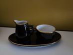 Apilco France Zwart Melk en Suiker Set, Ophalen, Gebruikt, Overige typen, Effen