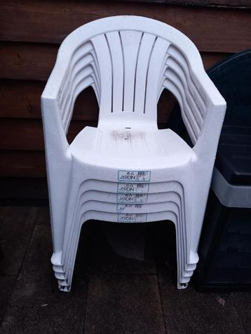 Jardin stapel tuinstoelen wit beschikbaar voor biedingen