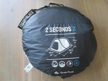 Mooie Quechua Easy 2 persoons seconds Fresh And Black tent  beschikbaar voor biedingen