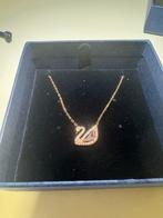 Swarovski Dazzling Swan Necklace Pink Rose Gold Tone, Ophalen of Verzenden, Zo goed als nieuw, Overige materialen
