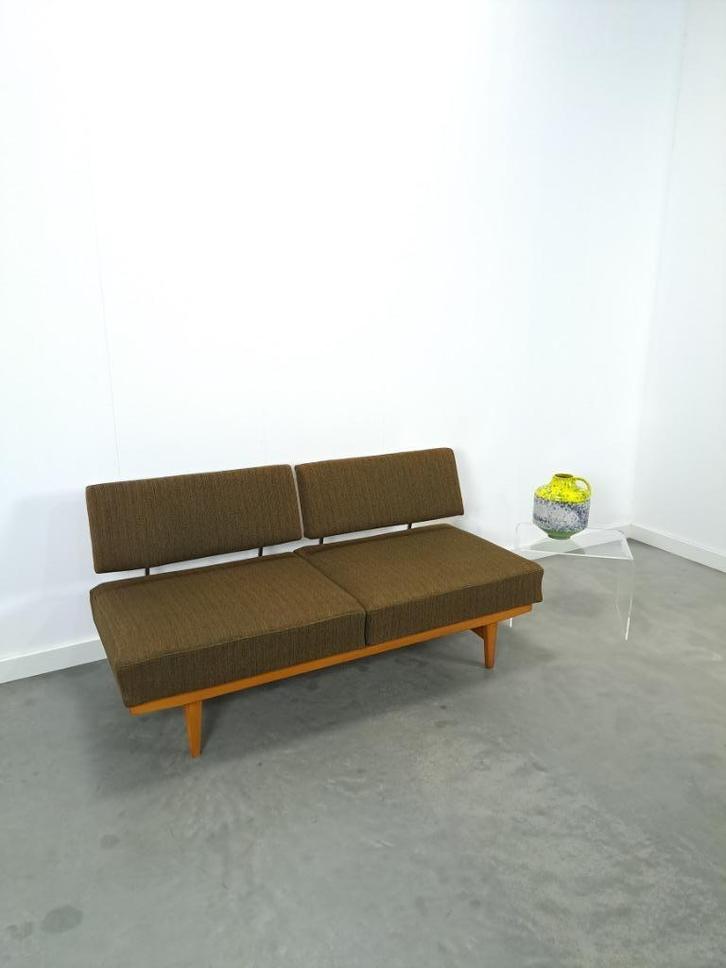 Design daybed slaapbank Knoll, Stella 1950 vintage, Huis en Inrichting, Slaapkamer | Slaapbanken, Gebruikt, 80 cm, 200 cm, Eenpersoons