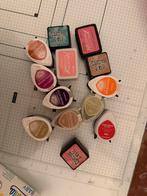 Set stempel inkt distress inkt, archival ink, Hobby en Vrije tijd, Stempelen, Ophalen of Verzenden, Zo goed als nieuw