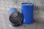 stookton vuurton stalen vaten tonnen 200 ltr, 150 liter of meer, Ophalen, Zo goed als nieuw, Metaal