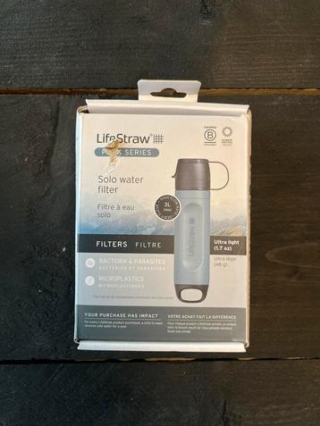 LifeStraw Solo Waterfilter - Nieuw, beschadigde verpakking beschikbaar voor biedingen
