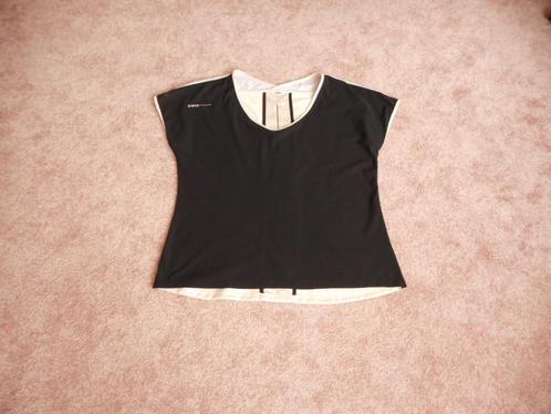 Leuke top ZIP73 zwart - zilver maat 40, Kleding | Dames, Tops, Zo goed als nieuw, Maat 38/40 (M), Overige kleuren, Korte mouw