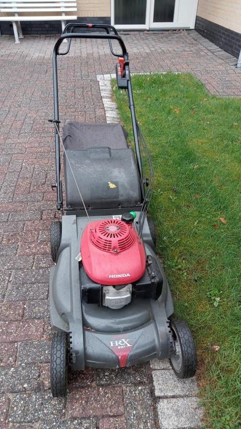 Honda HRX 537 benzine grasmaaier., Tuin en Terras, Grasmaaiers, Gebruikt, Benzine-grasmaaier, 50 cm of meer, Cirkelmaaier, Mulchfunctie