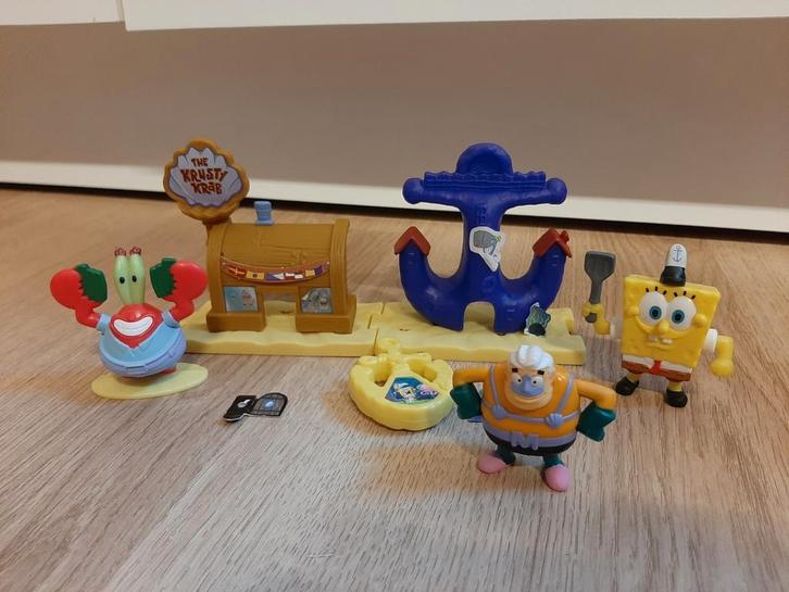 Spongebob mcdonalds speeltjes krabs, Verzamelen, Poppetjes en Figuurtjes, Ophalen of Verzenden