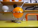 Guzzini space age design jaren 70 oranje tafellamp retro, Huis en Inrichting, Lampen | Tafellampen, Minder dan 50 cm, Metaal, Gebruikt