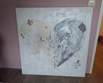 Canvas doek schilderij groot hart, Huis en Inrichting, Ophalen, Zo goed als nieuw, Schilderij, 75 tot 100 cm