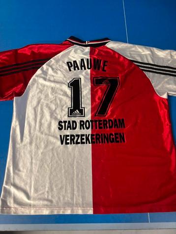 Feyenoord shirt patrick pauwe match worn beschikbaar voor biedingen