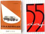 INSTRUCTIEBOEK DAF 55 de Luxe + VRAAGBAAK DAF55 en DAF 66, Auto diversen, Handleidingen en Instructieboekjes, Ophalen of Verzenden
