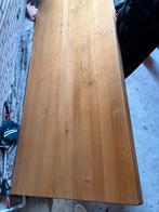 Massief eikenhout tafelblad 220x100cm (zonder poten) € 300,-, Ophalen, 100 tot 150 cm, Eikenhout, 200 cm of meer