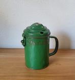 Oude groene metalen collectebus, Ophalen of Verzenden